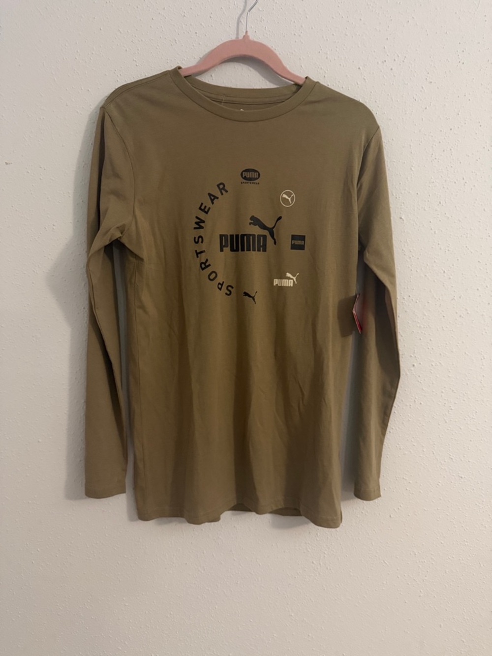 Puma Long-Sleeve Graphic Logo Tee